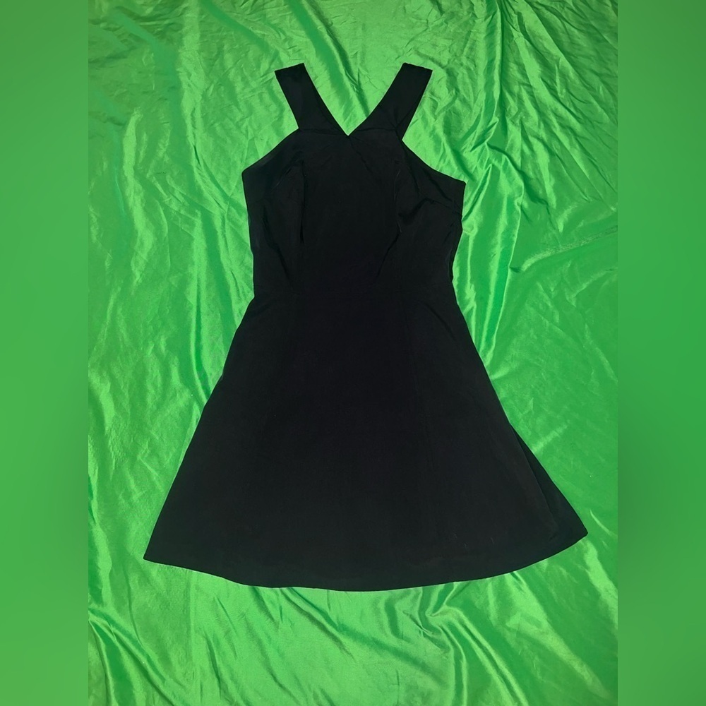 Gianni Bini Black Halter A-Line Mini Dress size 4